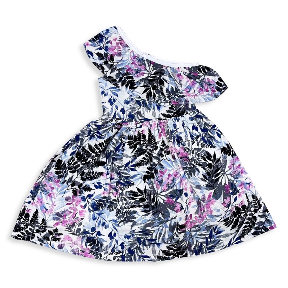 Joe-Ella Girl's Floral One Shoulder Dress Size 10